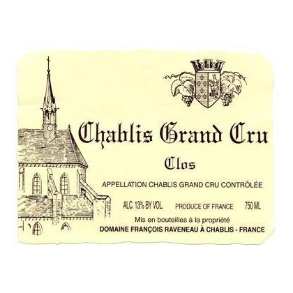 2017 Domaine Francois Raveneau, Chablis Grand Cru, Les Clos 6x750ml