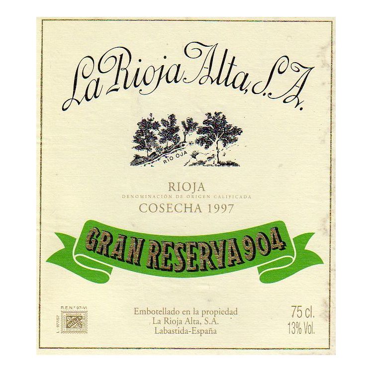 2001 La Rioja Alta, Gran Reserva 904, Rioja 1x750ml