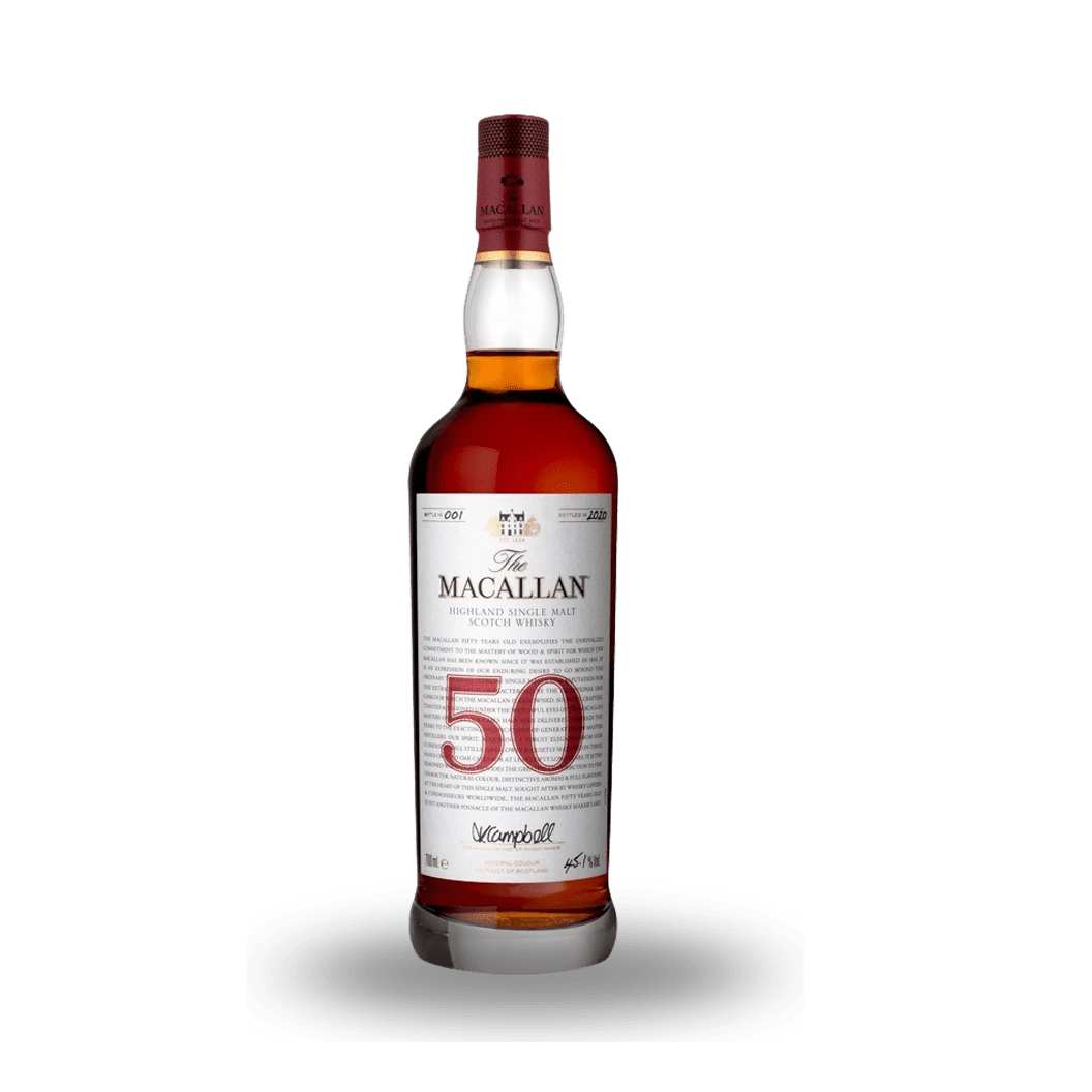 NV Macallan, Highland Single Malt The Red Collection 50YO Bottled 2020, Speyside (700ml)