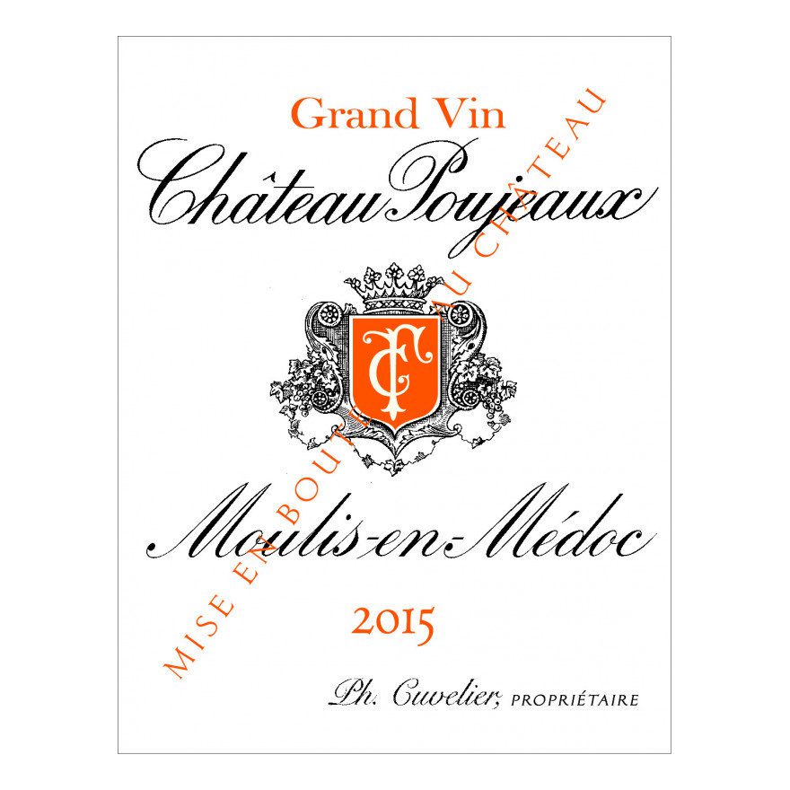 2015 Chateau Poujeaux, Moulis en Medoc (12x750ml)
