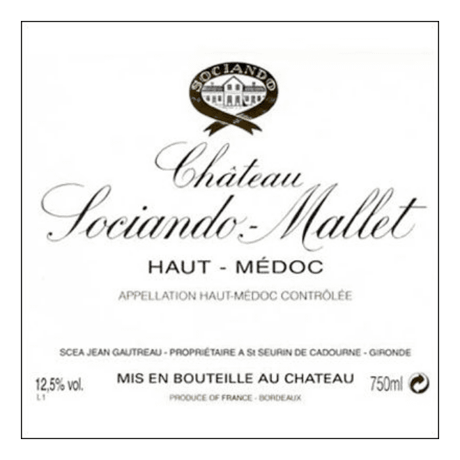 2003 Chateau Sociando-Mallet, Haut-Medoc (12x750ml)