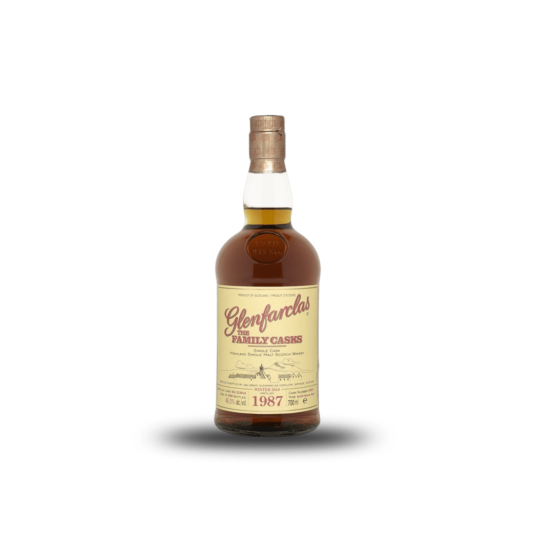 1987 Glenfarclas, Highland Single Malt The Family Casks W18 Refill Sherry Butt Single Cask 3831 Bottled 2018, Speyside 6x700ml