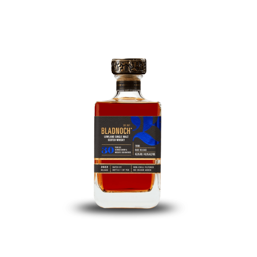 NV Bladnoch, Single Malt Oloroso Sherry & Moscatel Cask Rare Release 30YO Bottled 2022, Lowlands 6x700ml