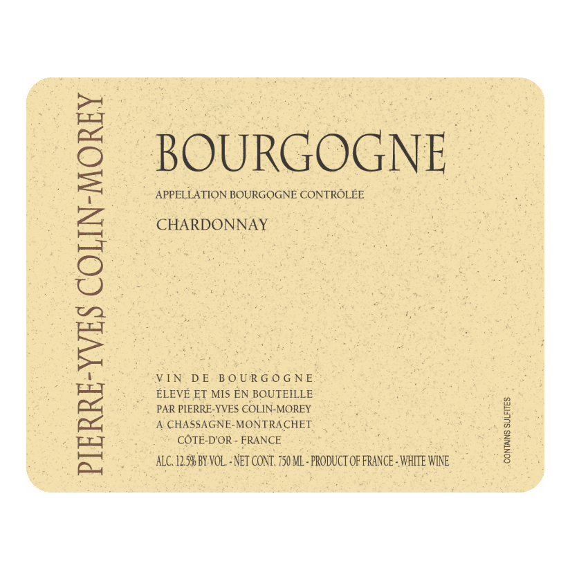 2019 Pierre-Yves Colin-Morey, Bourgogne, Chardonnay (6x750ml)