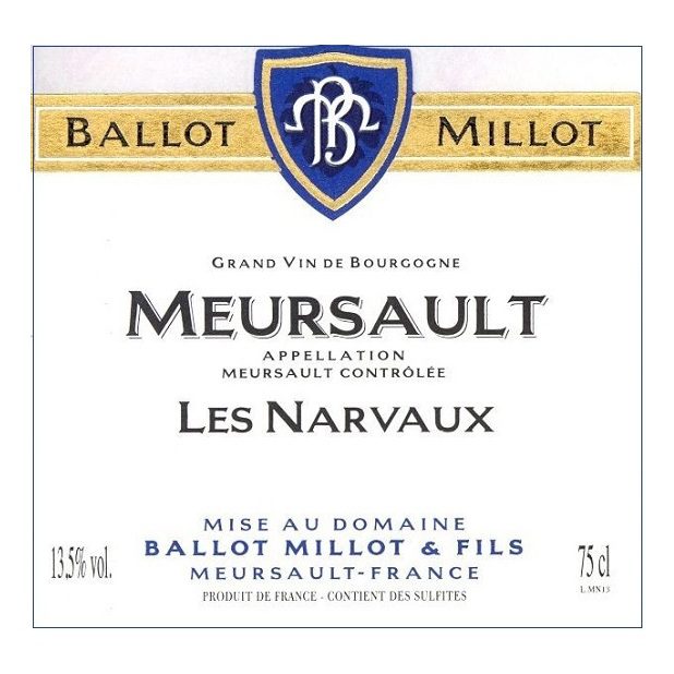 2017 Ballot Millot, Meursault, Les Narvaux 6x750ml