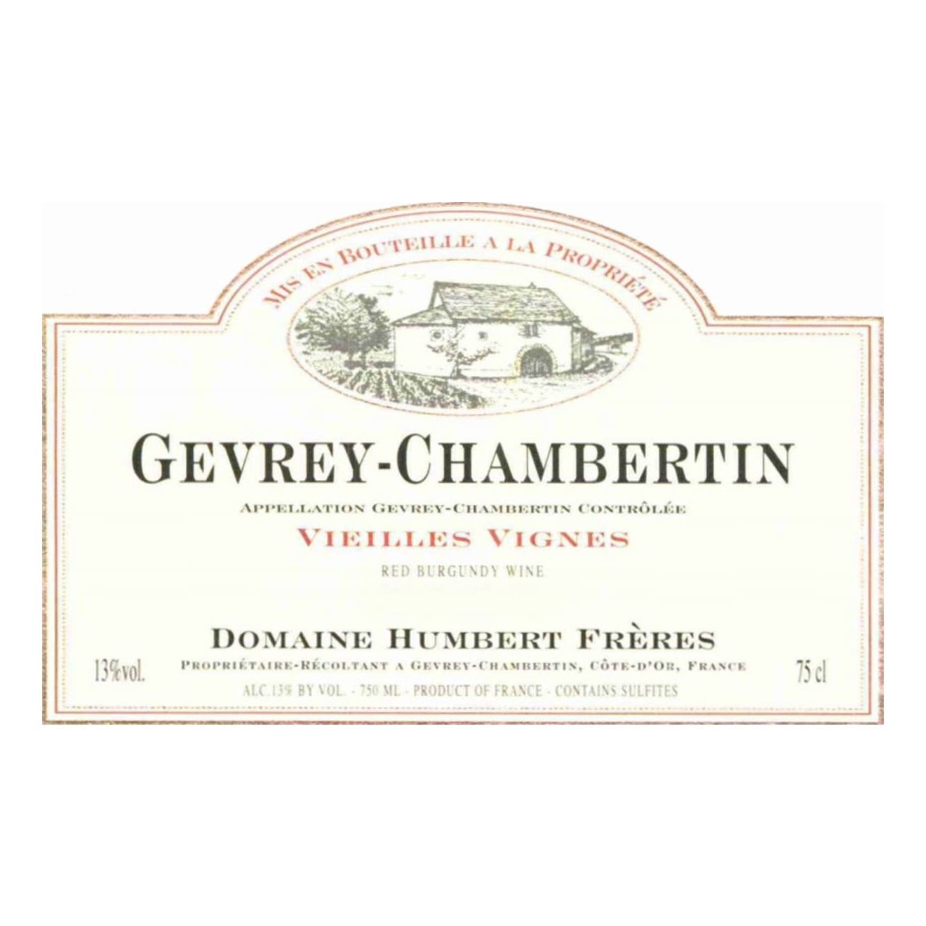 2021 Domaine Humbert Freres, Gevrey-Chambertin, Vieilles Vignes 12x750ml