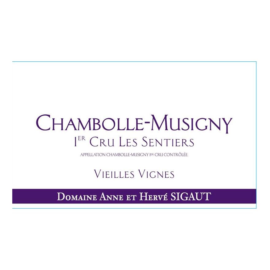 2019 Domaine Anne et Herve Sigaut, Chambolle-Musigny Premier Cru, Les Sentiers Vieilles Vignes (3x1.5L)