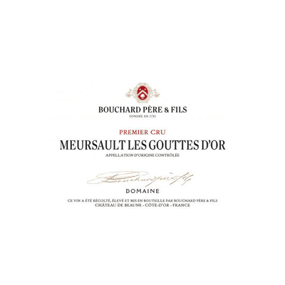 2019 Bouchard Pere et Fils, Meursault Premier Cru, Les Gouttes d'Or 6x750ml