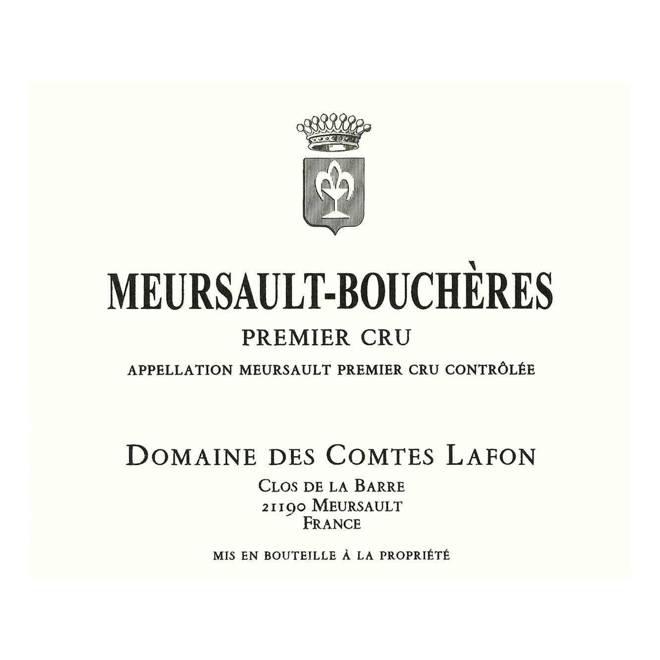 2018 Domaine des Comtes Lafon, Meursault Premier Cru, Les Boucheres (12x750ml)