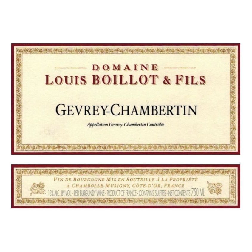 2018 Domaine Louis Boillot, Gevrey-Chambertin 12x750ml