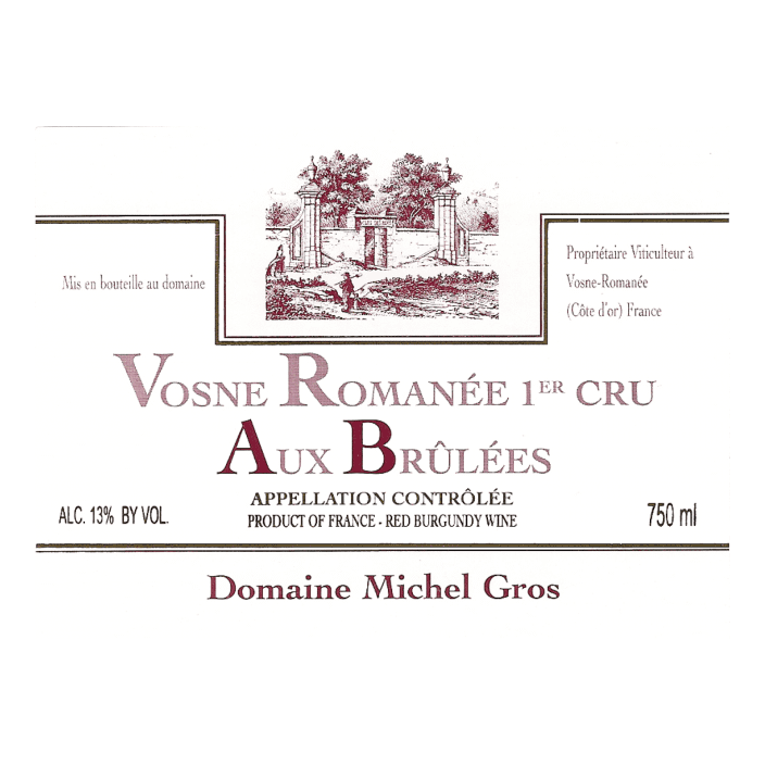 2022 Domaine Michel Gros, Vosne-Romanee Premier Cru, Aux Brulees 6x750ml