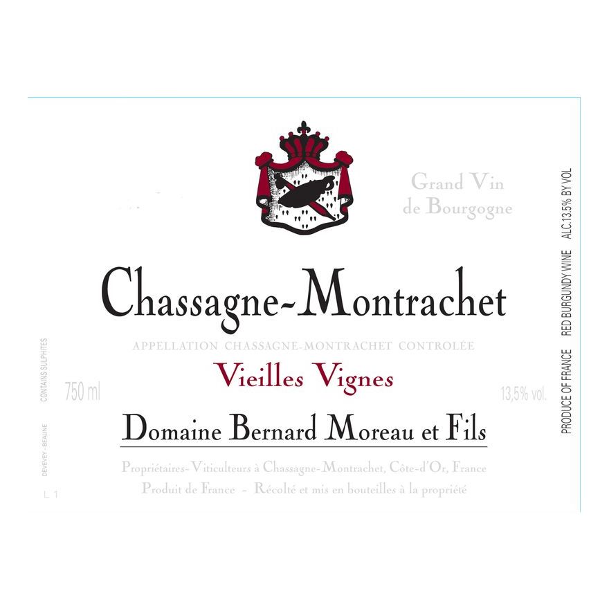 2022 Alex Moreau, Chassagne-Montrachet, Vieilles Vignes Rouge 12x750ml