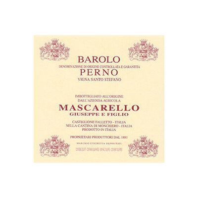 2017 Giuseppe Mascarello e Figlio, Barolo, Santo Stefano di Perno 6x750ml