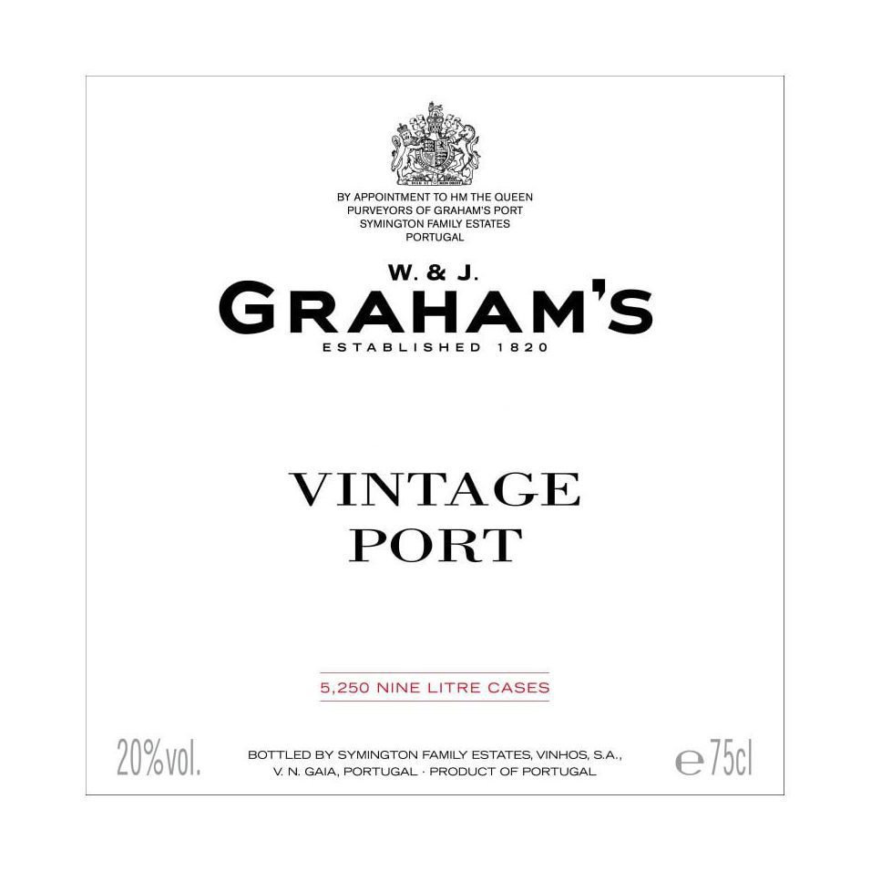 2017 Graham's, Vintage Port (6x750ml)