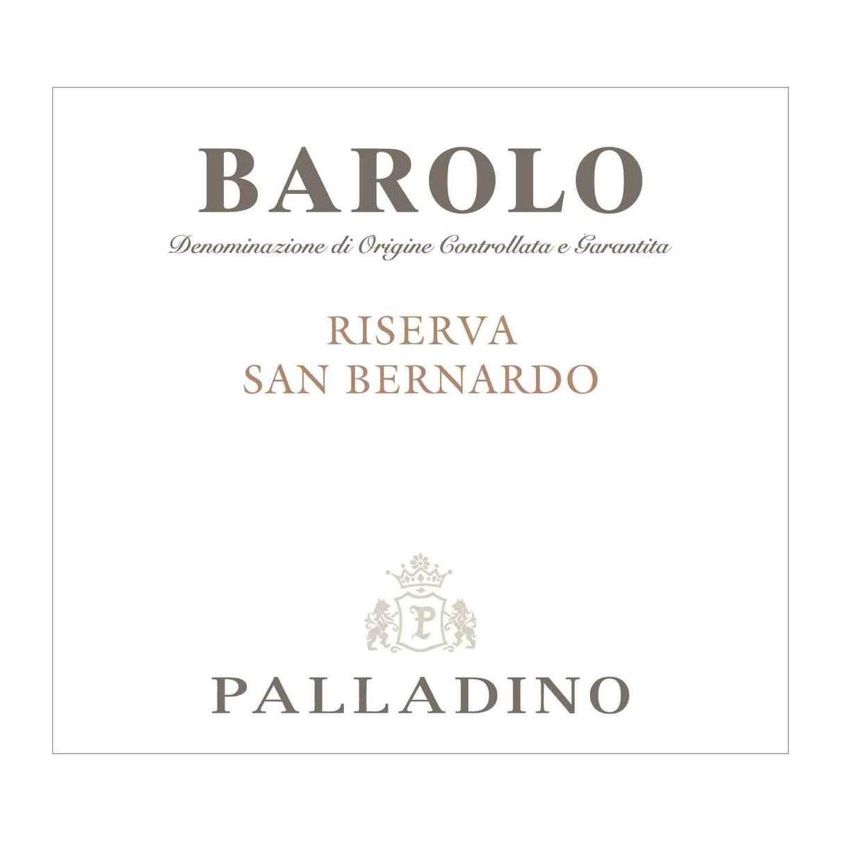 2016 Palladino, Barolo, San Bernardo Riserva 6x750ml