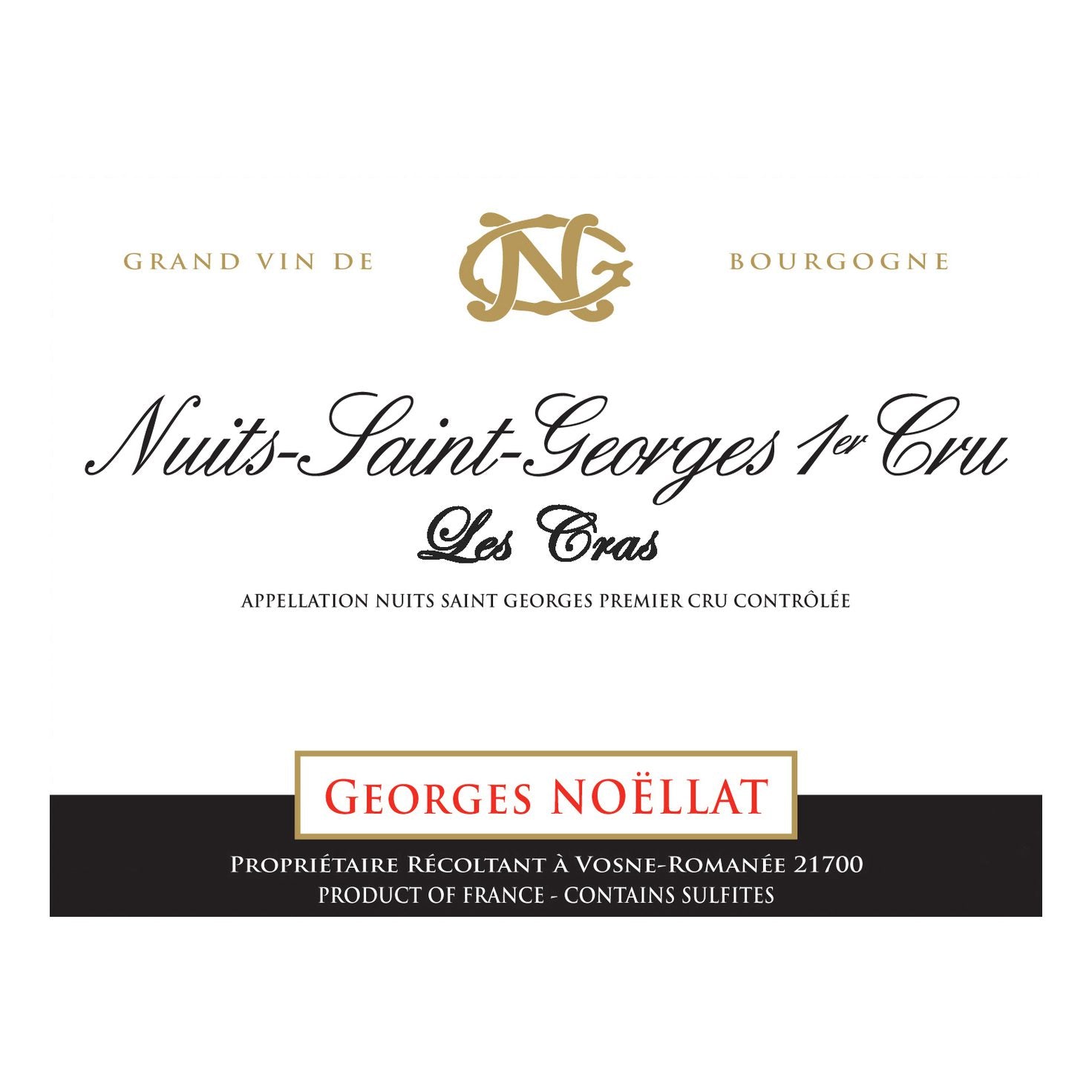 2017 Georges Noellat, Nuits-Saint-Georges Premier Cru, Cras 12x750ml