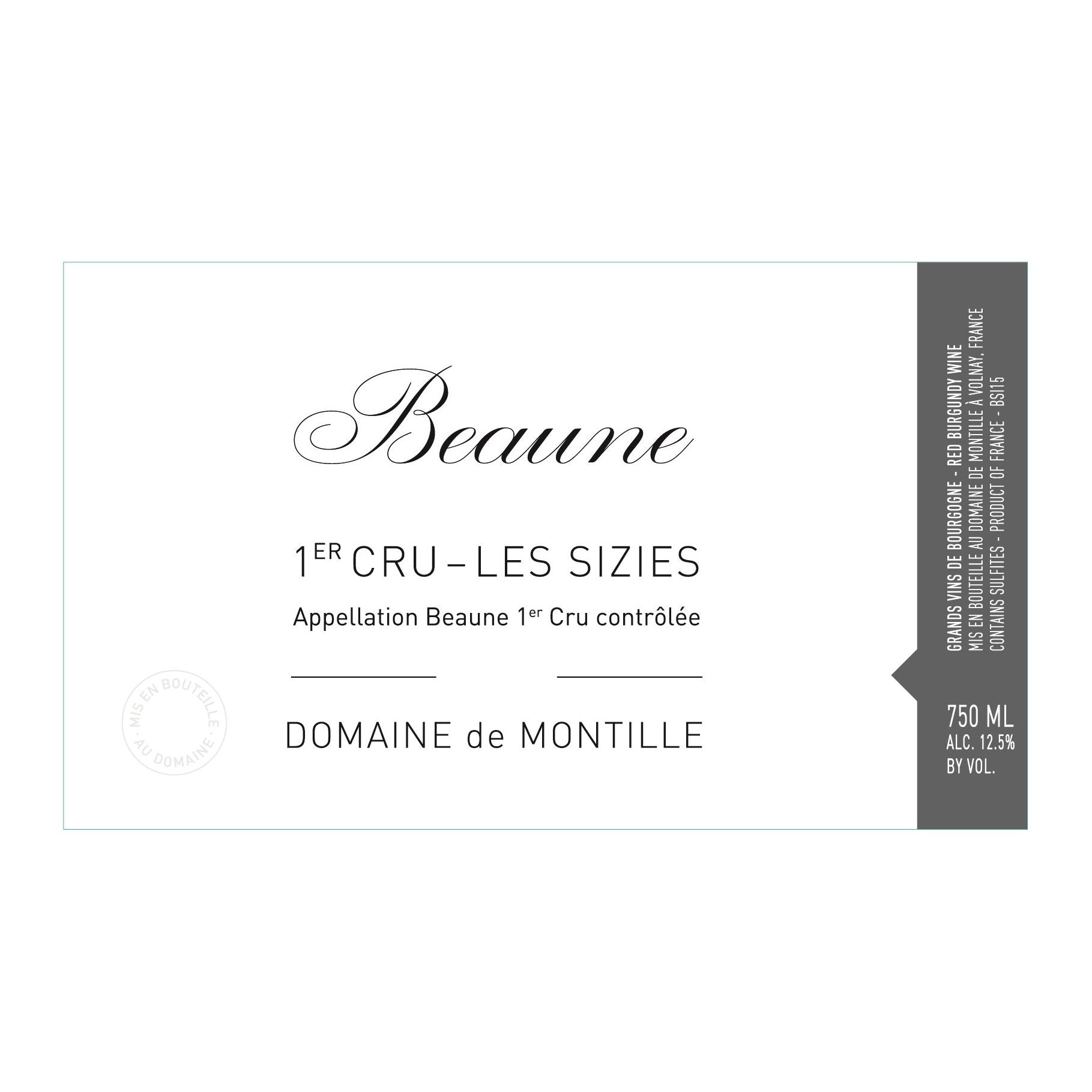 2020 Domaine de Montille, Beaune Premier Cru, Les Sizies (12x750ml)