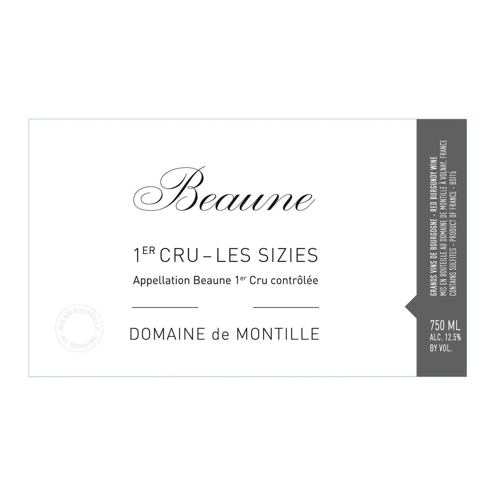 2021 Domaine de Montille, Beaune Premier Cru, Les Sizies 12x750ml