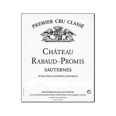 2016 Chateau Rabaud-Promis Premier Cru Classe, Sauternes 24x375ml