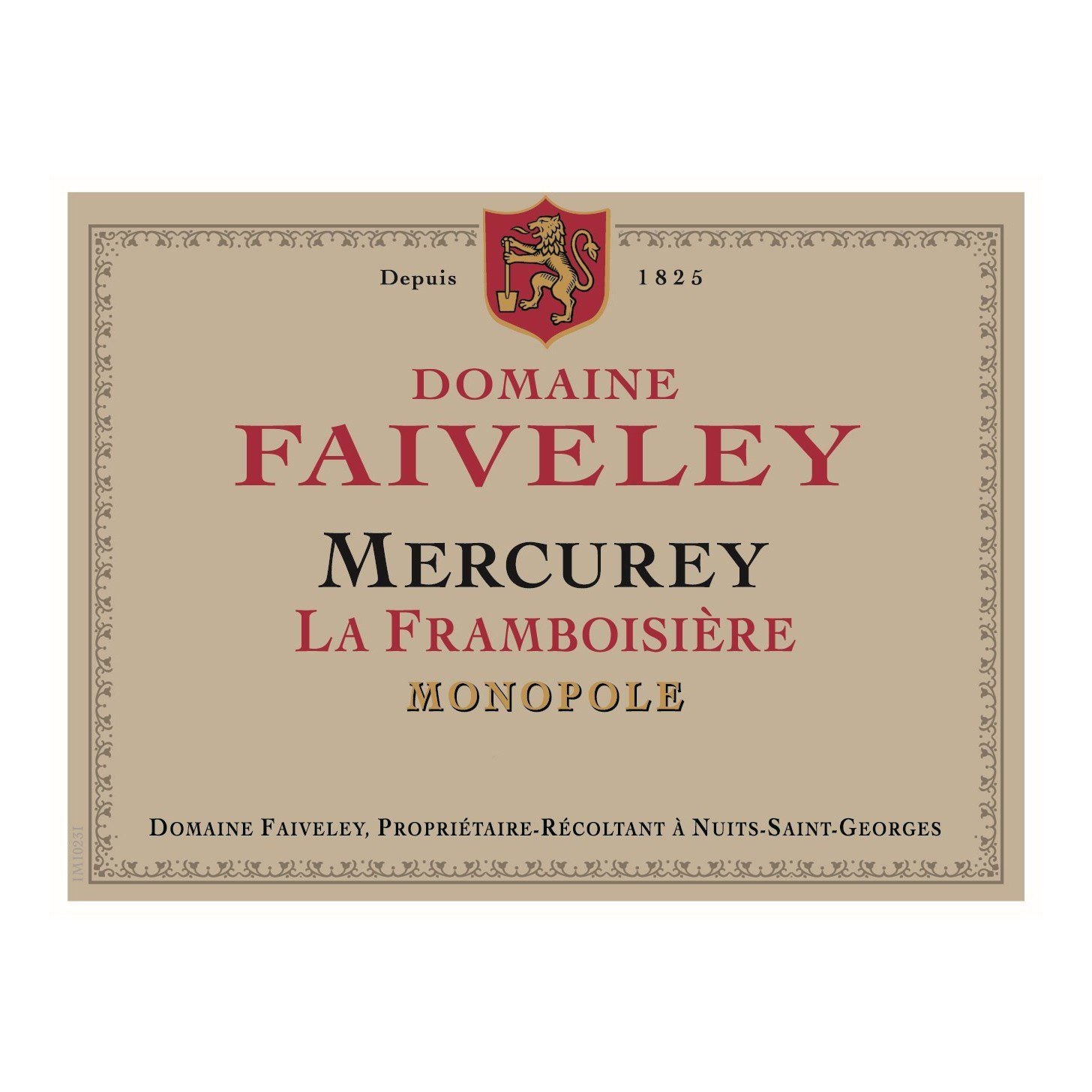 2021 Domaine Faiveley, Mercurey, La Framboisiere (12x750ml)