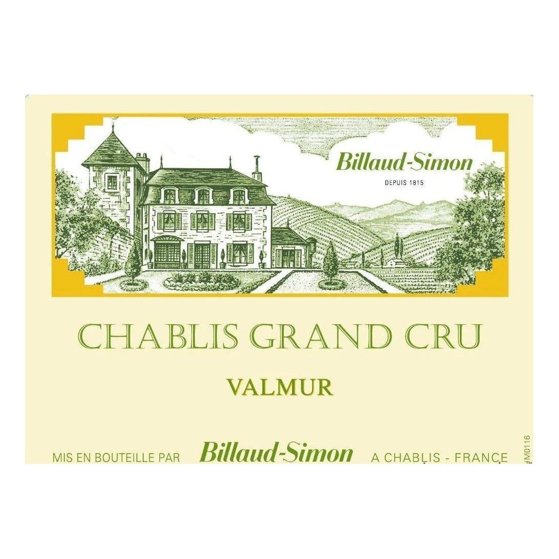 2020 Billaud-Simon, Chablis Grand Cru, Valmur 6x750ml
