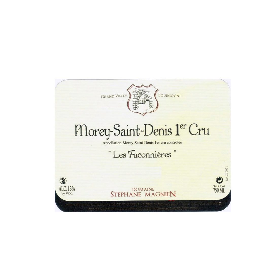 2016 Domaine Stephane Magnien, Morey-Saint-Denis Premier Cru, Les Faconnieres (6x750ml)