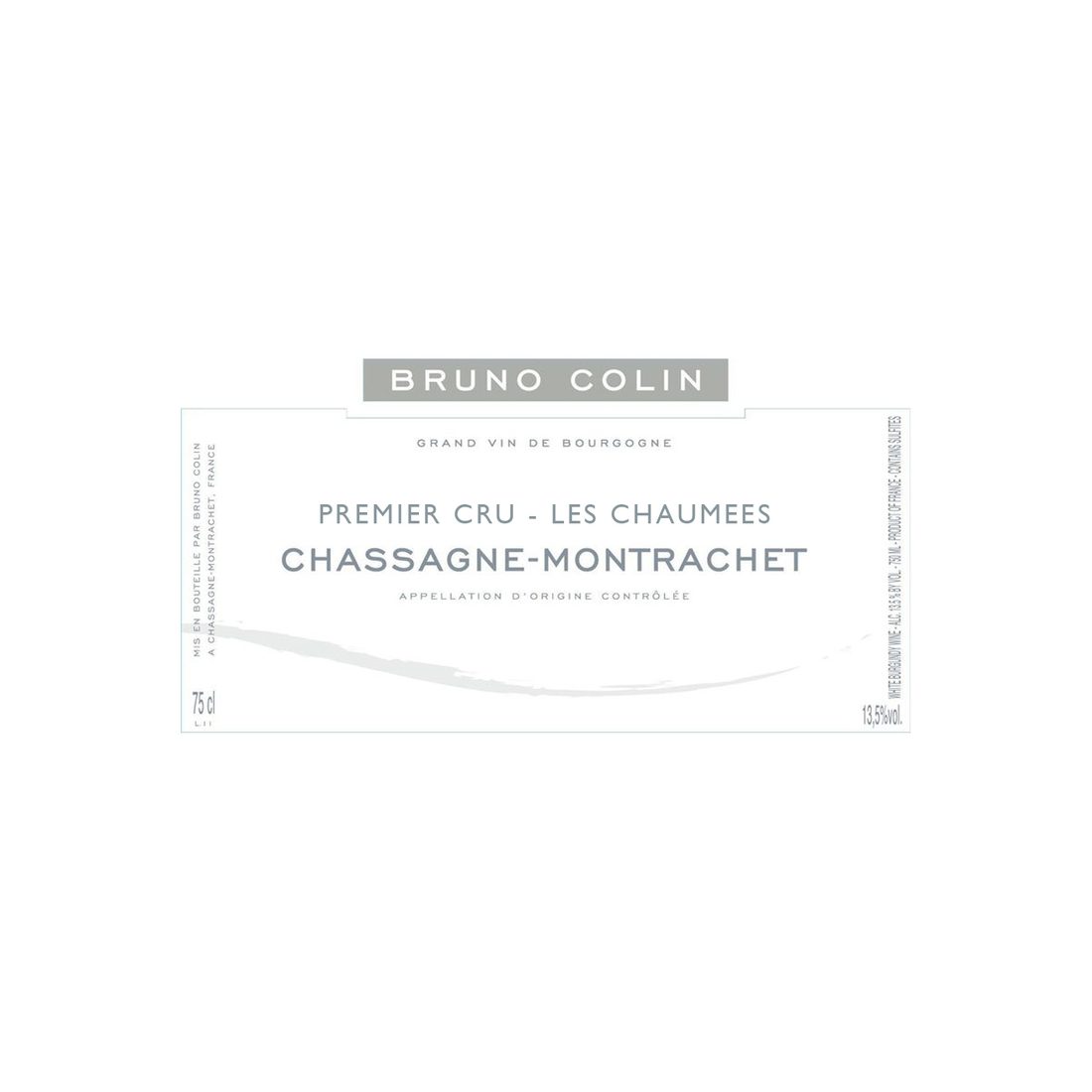 2022 Bruno Colin, Chassagne-Montrachet Premier Cru, Les Chaumees 6x750ml