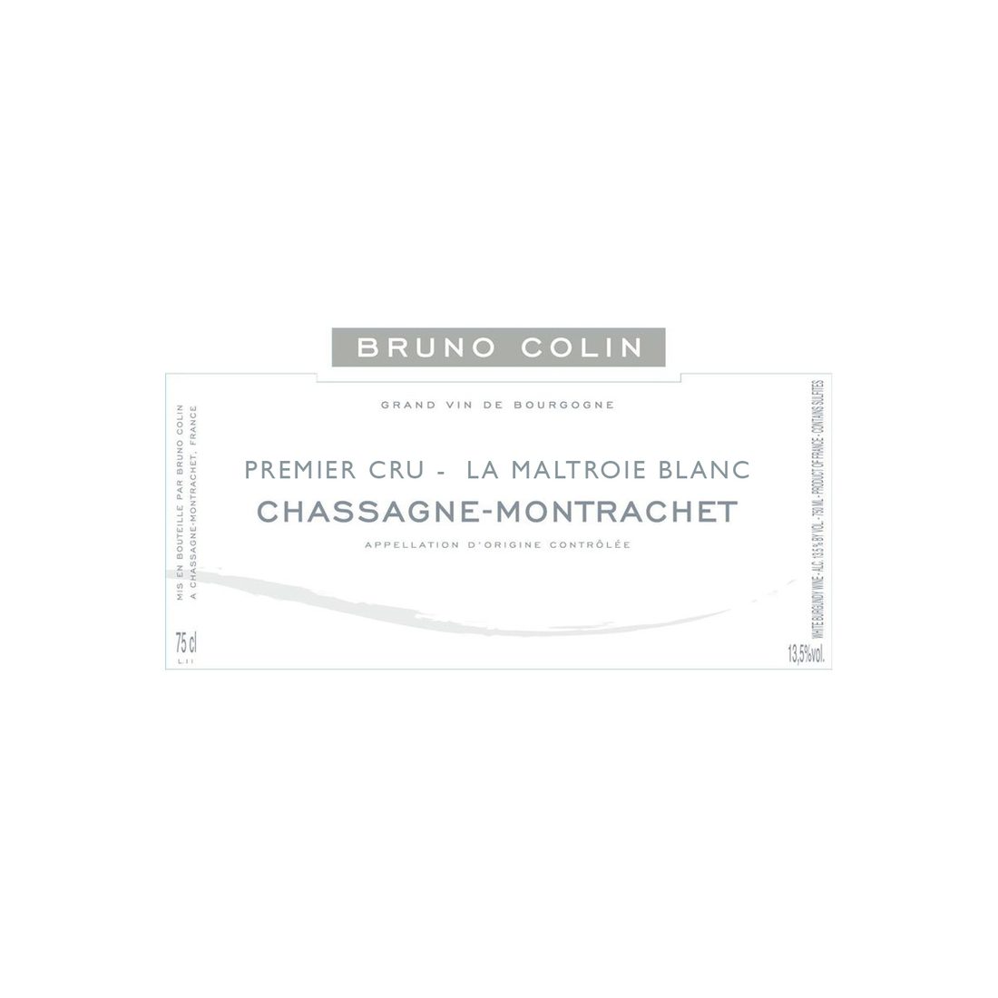 2018 Bruno Colin, Chassagne-Montrachet Premier Cru, La Maltroie Blanc 6x750ml