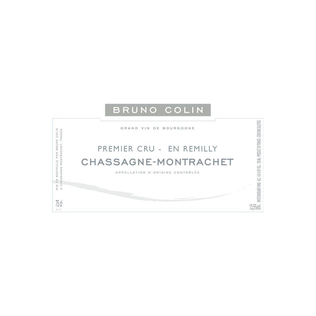 2018 Bruno Colin, Chassagne-Montrachet Premier Cru, En Remilly 6x750ml