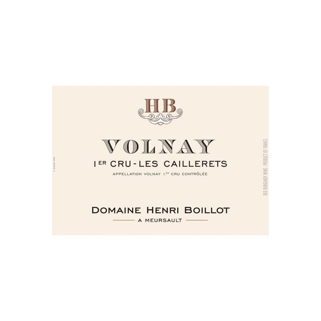 2016 Domaine Henri Boillot, Volnay Premier Cru, Les Caillerets (6x750ml)