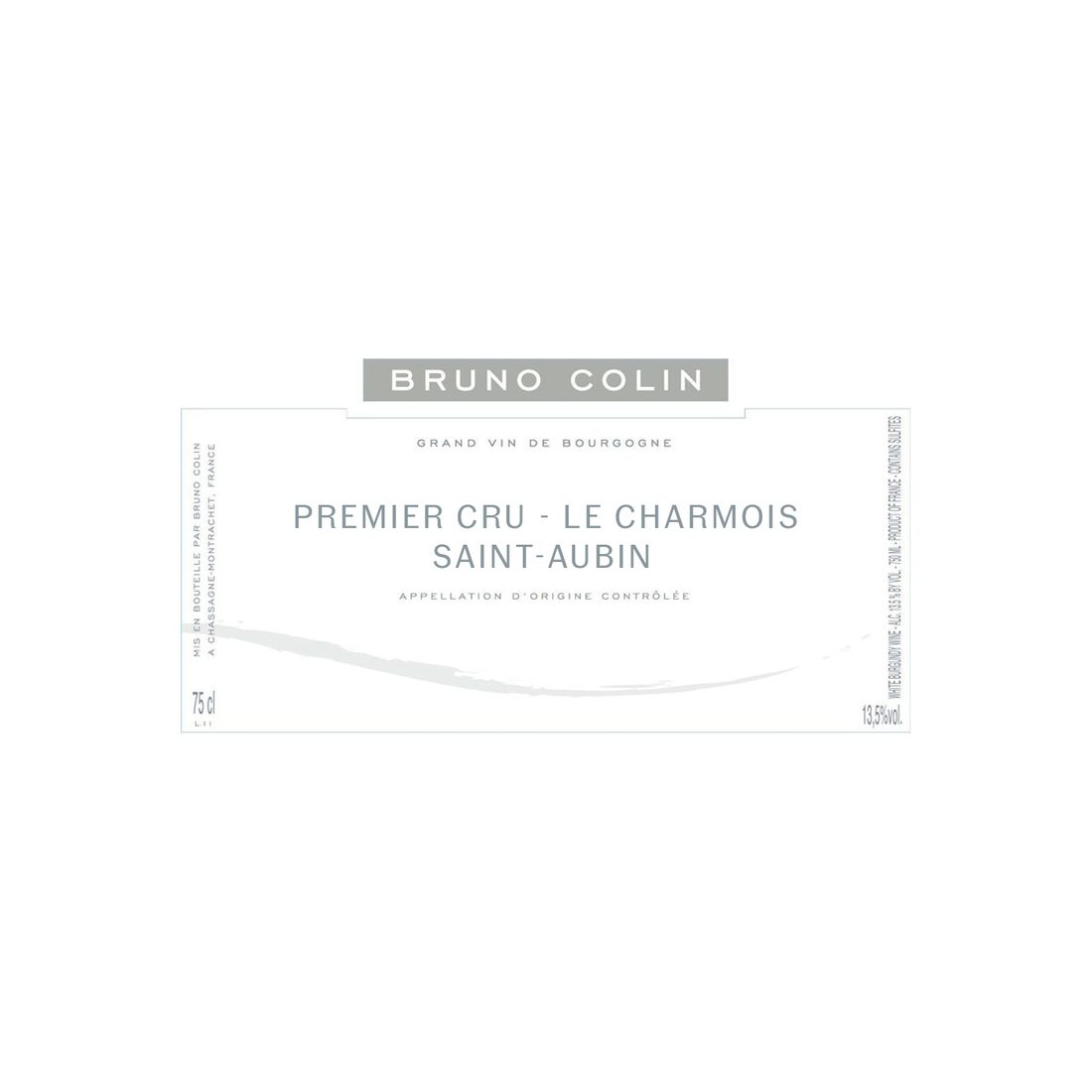 2018 Bruno Colin, Saint-Aubin Premier Cru, Le Charmois 12x750ml