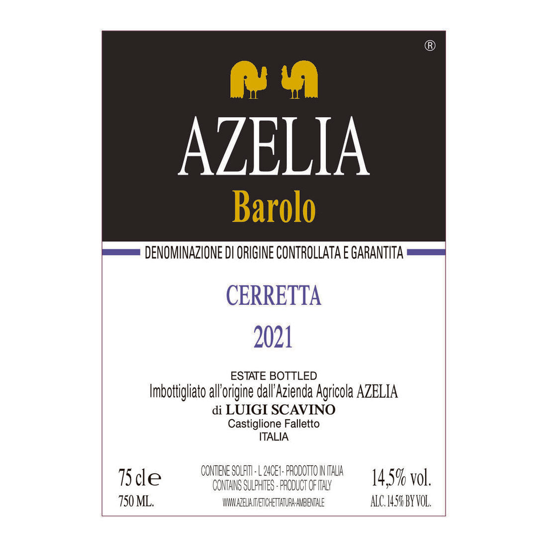 2017 Azelia, Barolo, Cerretta 6x750ml