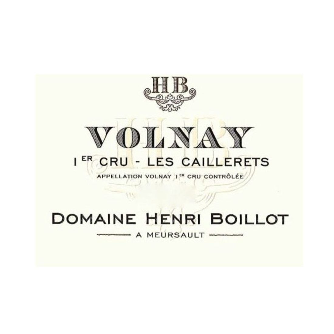 2018 Domaine Henri Boillot, Volnay Premier Cru, Les Caillerets 6x750ml
