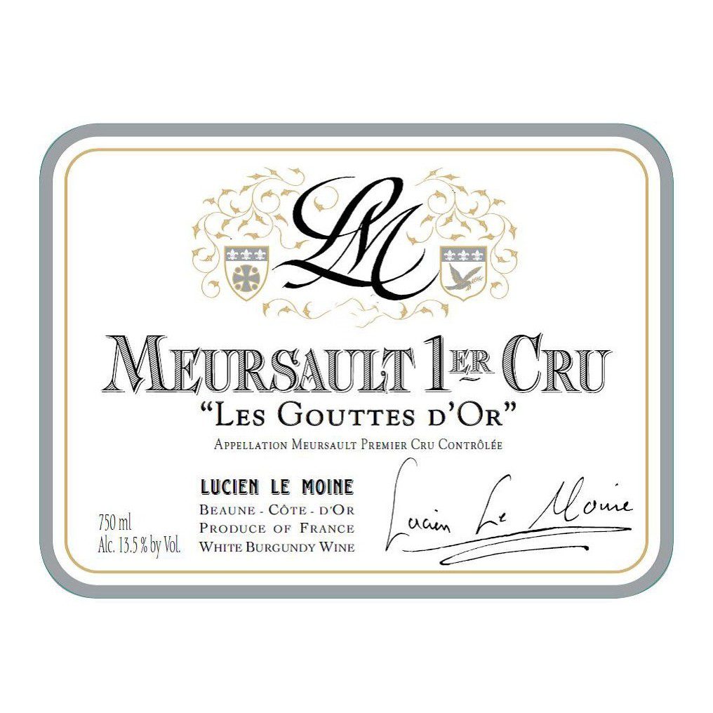 2018 Lucien Le Moine, Meursault Premier Cru, Les Gouttes d'Or 6x750ml