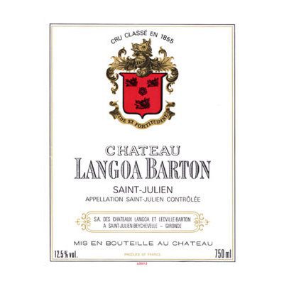 2015 Chateau Langoa Barton 3eme Cru Classe, Saint-Julien 1x750ml