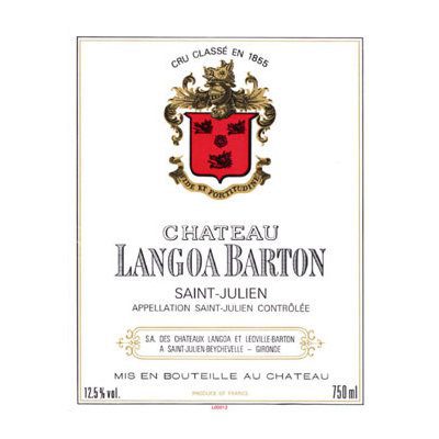 2015 Chateau Langoa Barton 3eme Cru Classe, Saint-Julien (6x1.5L)