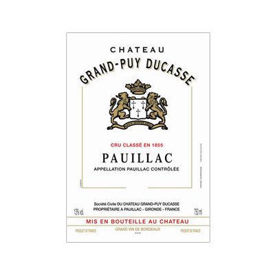 2015 Chateau Grand-Puy Ducasse 5eme Cru Classe, Pauillac 12x750ml
