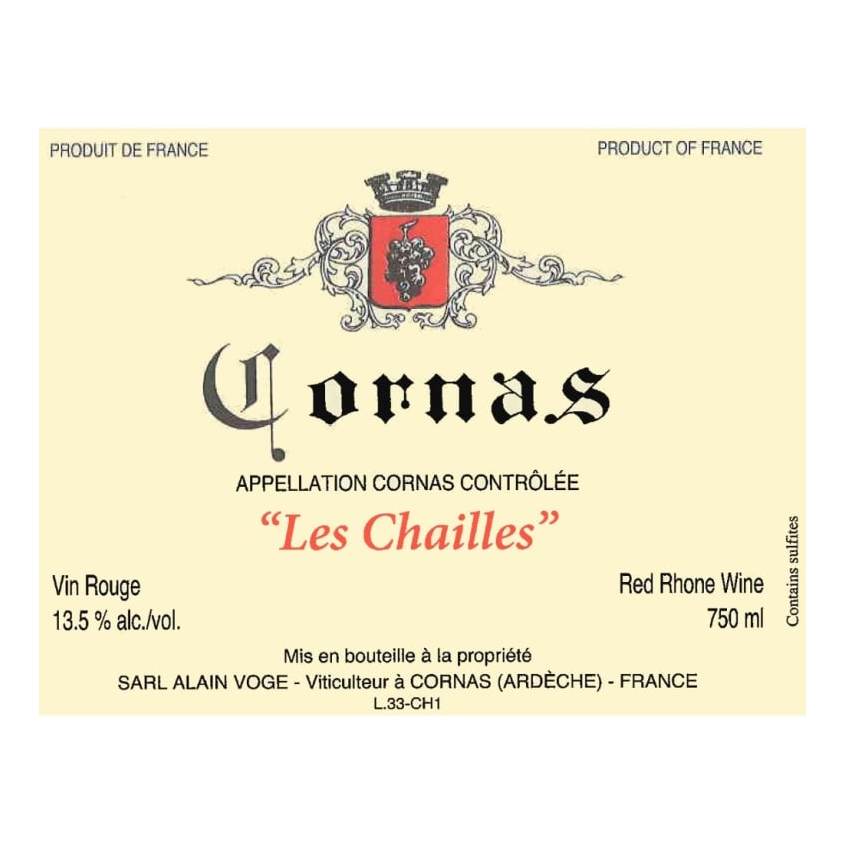 2019 Alain Voge, Cornas, Les Chailles (12x750ml)