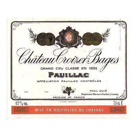 2019 Chateau Croizet-Bages 5eme Cru Classe, Pauillac (12x750ml)