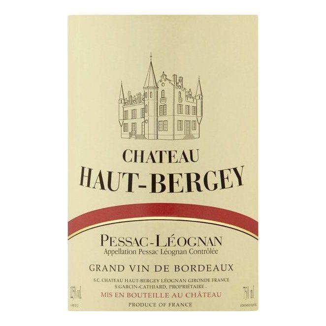2005 Chateau Haut-Bergey, Rouge, Pessac-Leognan 12x750ml
