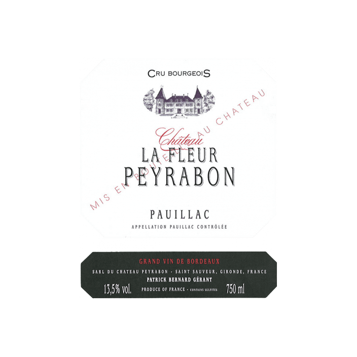 2018 Chateau La Fleur Peyrabon, Pauillac 12x750ml