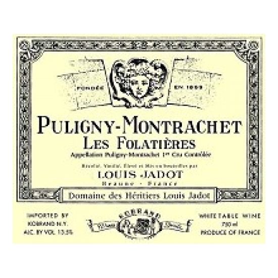 2018 Domaine Louis Jadot, Puligny-Montrachet Premier Cru, Les Folatieres