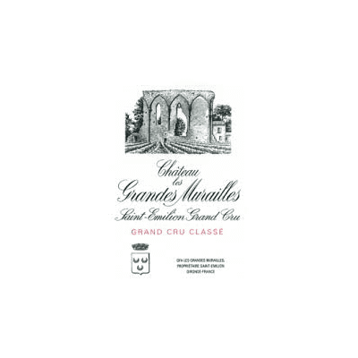 2015 Chateau Les Grandes Murailles Grand Cru Classe, Saint-Emilion Grand Cru (12x750ml)