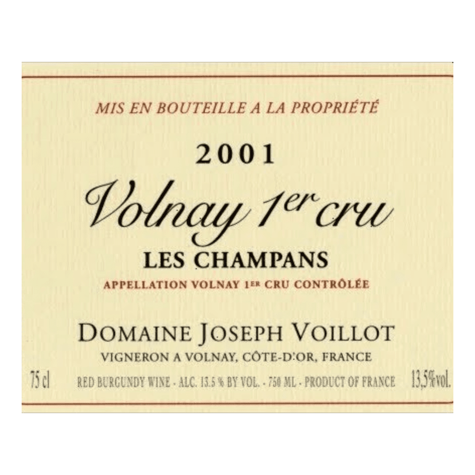 2014 Domaine Joseph Voillot, Volnay Premier Cru, Champans (12x750ml)