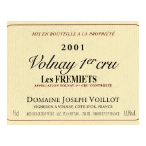2016 Domaine Joseph Voillot, Volnay Premier Cru, Fremiets 6x750ml
