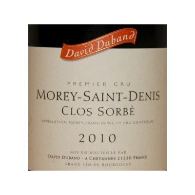 2014 David Duband, Morey-Saint-Denis Premier Cru, Les Sorbes 12x750ml