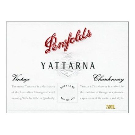 2016 Penfolds, Bin 144 Yattarna Chardonnay, Coonawarra (6x750ml)