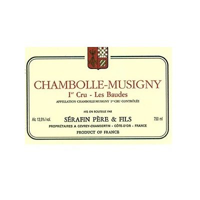 2021 Serafin Pere et Fils, Chambolle-Musigny Premier Cru, Les Baudes 3x750ml