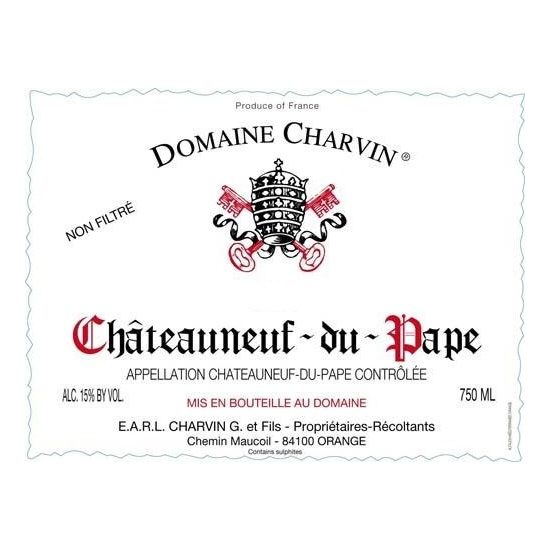 2020 Domaine Charvin, Chateauneuf-du-Pape, Rouge 12x750ml