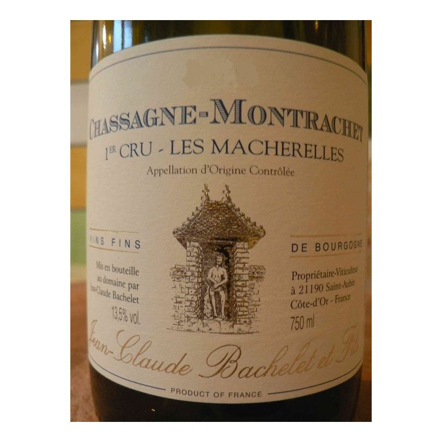 2019 Jean-Claude Bachelet, Chassagne-Montrachet Premier Cru, Les Macherelles Blanc (6x750ml)